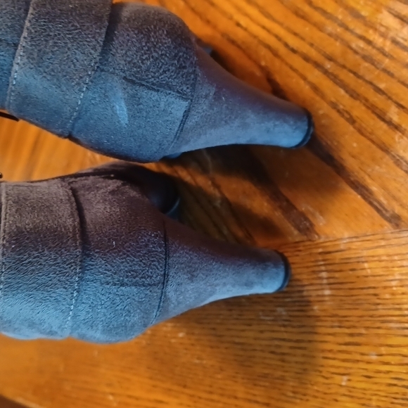 Rampage Faux Suede Ankle Heeled Boots - Picture 5 of 8